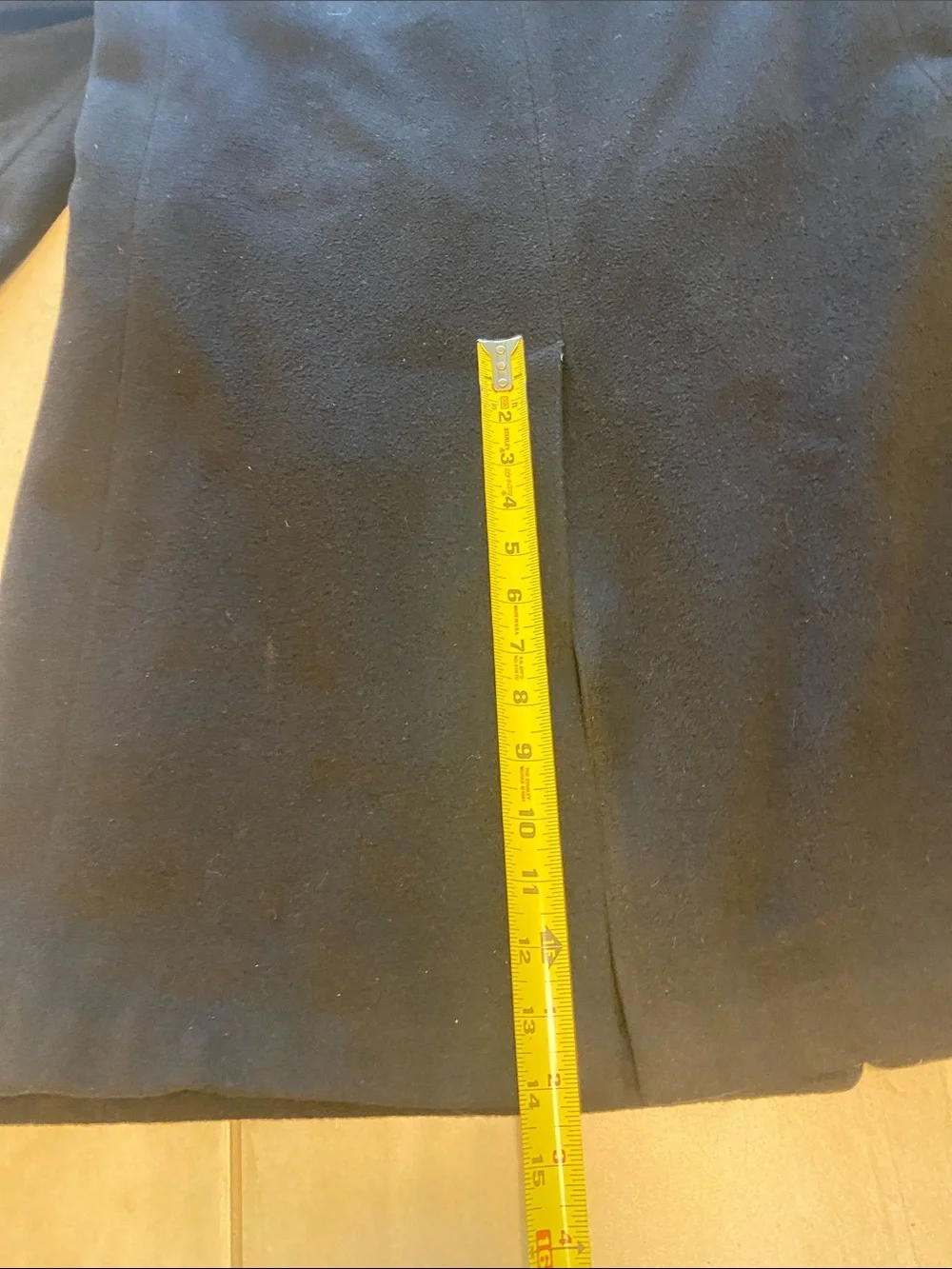 Men's Classic Wool Overcoat - Black Blue